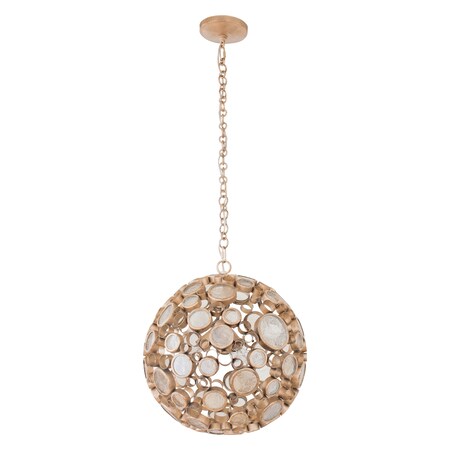 Varaluz Fascination 3-Lt Orb Pendant - Zen Gold 265P03ZG